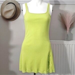 ⭐HOST PICK- La Senza Lingerie Slip Dress with slit- Bright Green